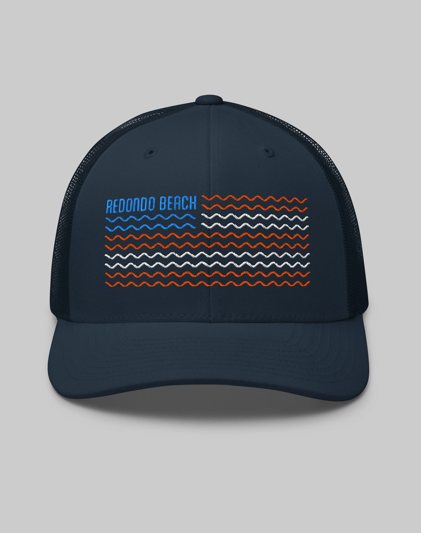 Redondo Beach 4th of July Trucker Hat | Navy/Navy