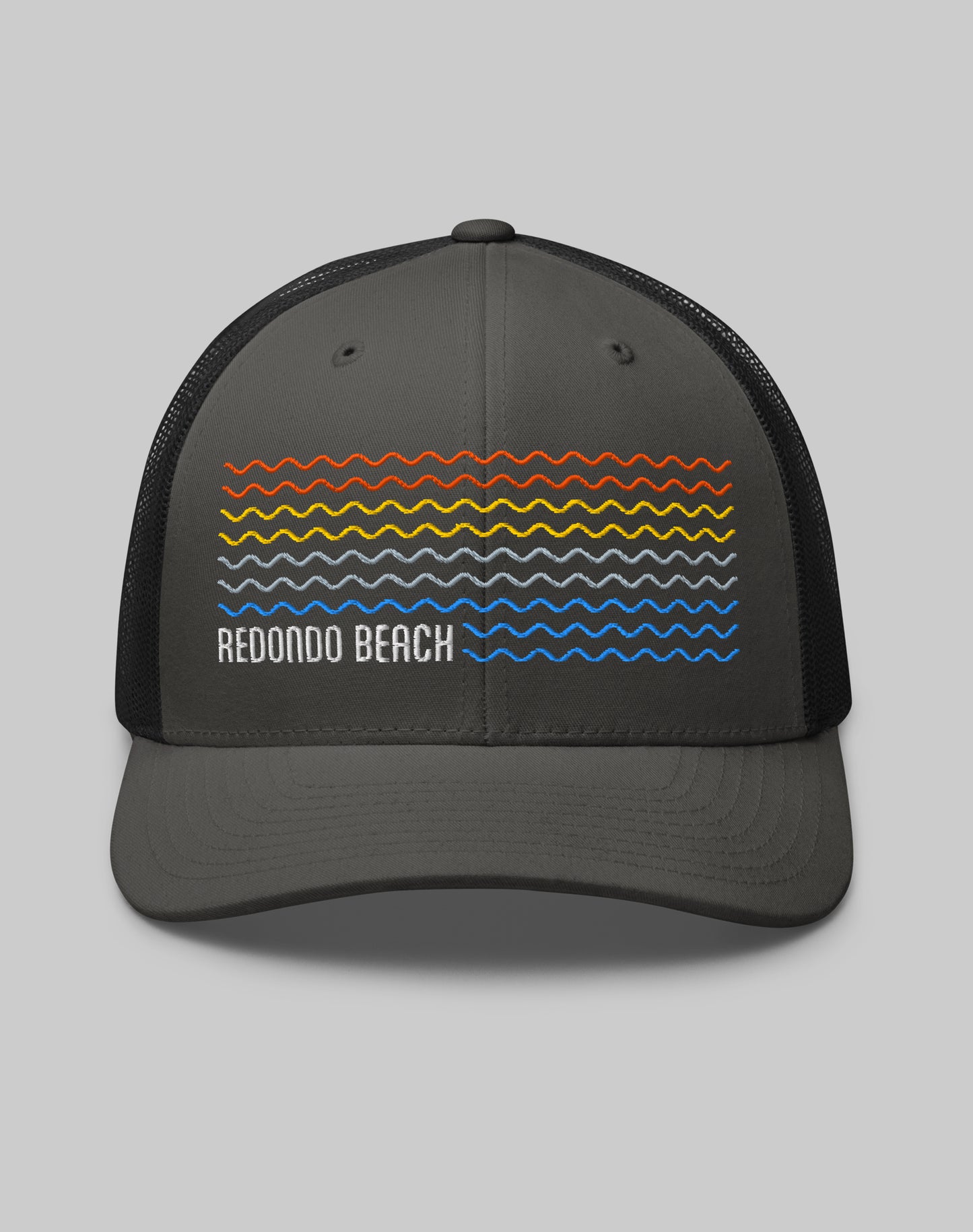 Redondo Beach Waves Trucker Hat | Charcoal/Black