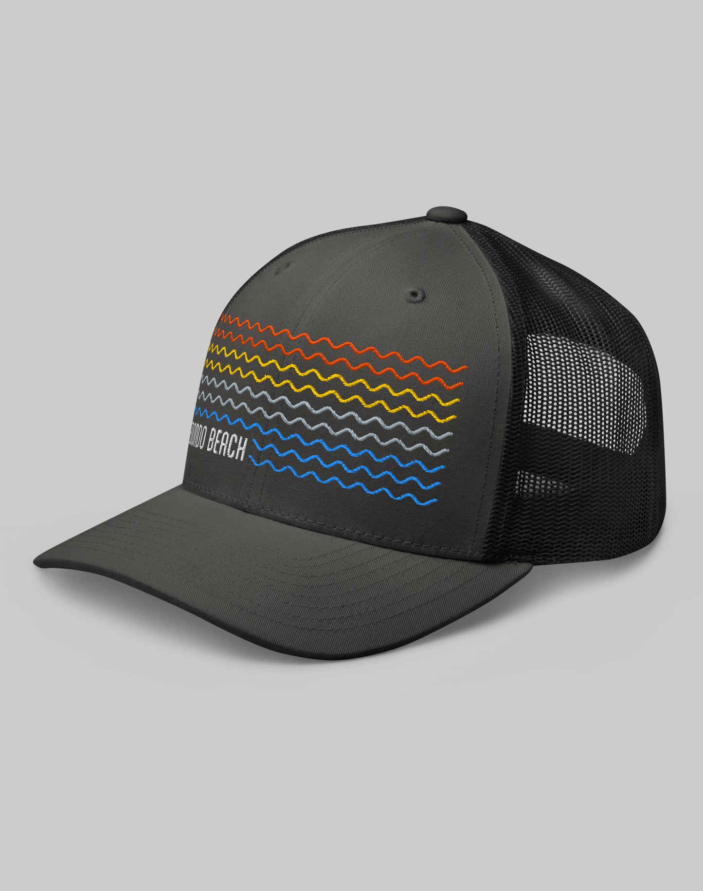 Redondo Beach Waves Trucker Hat | Charcoal/Black