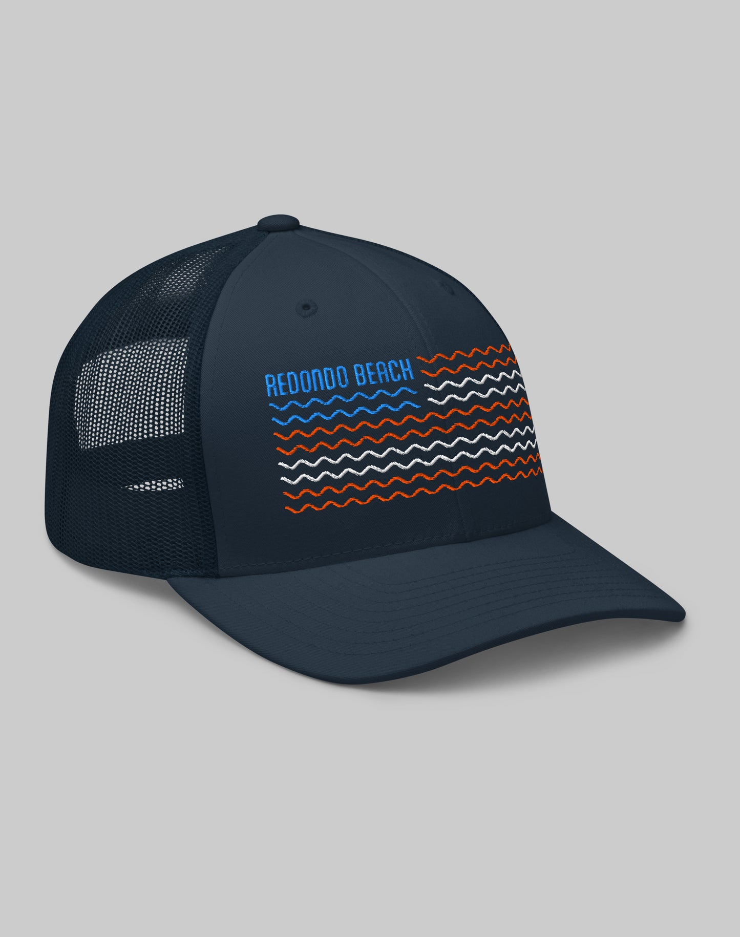 Redondo Beach 4th of July Trucker Hat | Navy/Navy