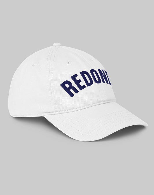 Vintage Redondo Beach Low Profile Dad Hat | White