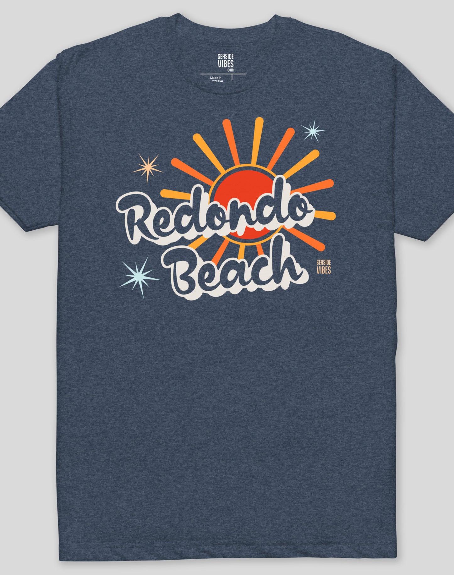 Redondo Beach Rays Tee - Cotton Blend | Midnight Navy