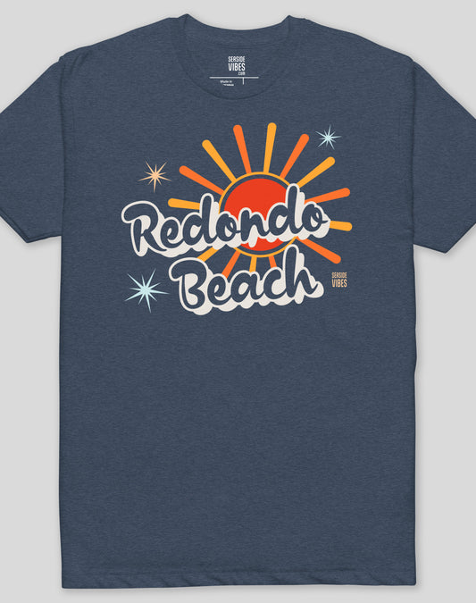 Redondo Beach Rays Tee - Cotton Blend | Midnight Navy