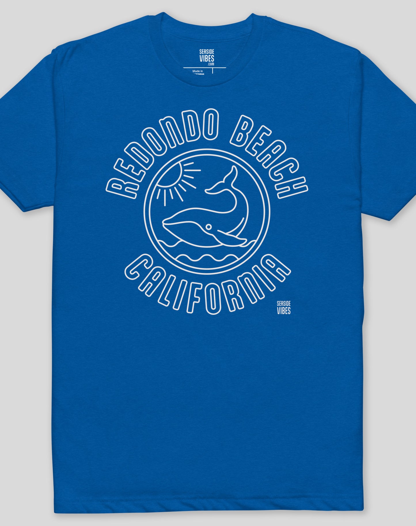 Redondo Beach Whale of a Tee - Cotton Blend | Royal