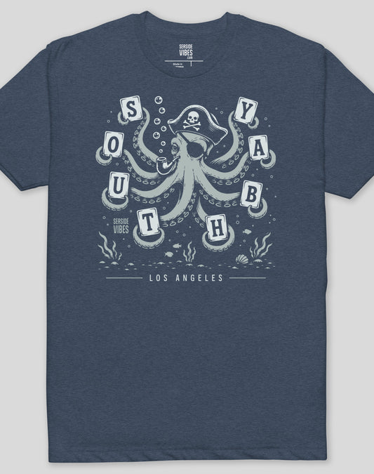South Bay Wheel of Misfortune Tee - Cotton Blend | Midnight Navy
