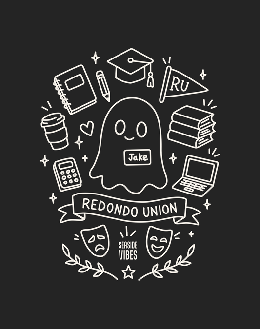 Jake the Ghost from Redondo Beach Tee - Cotton Blend | Charcoal