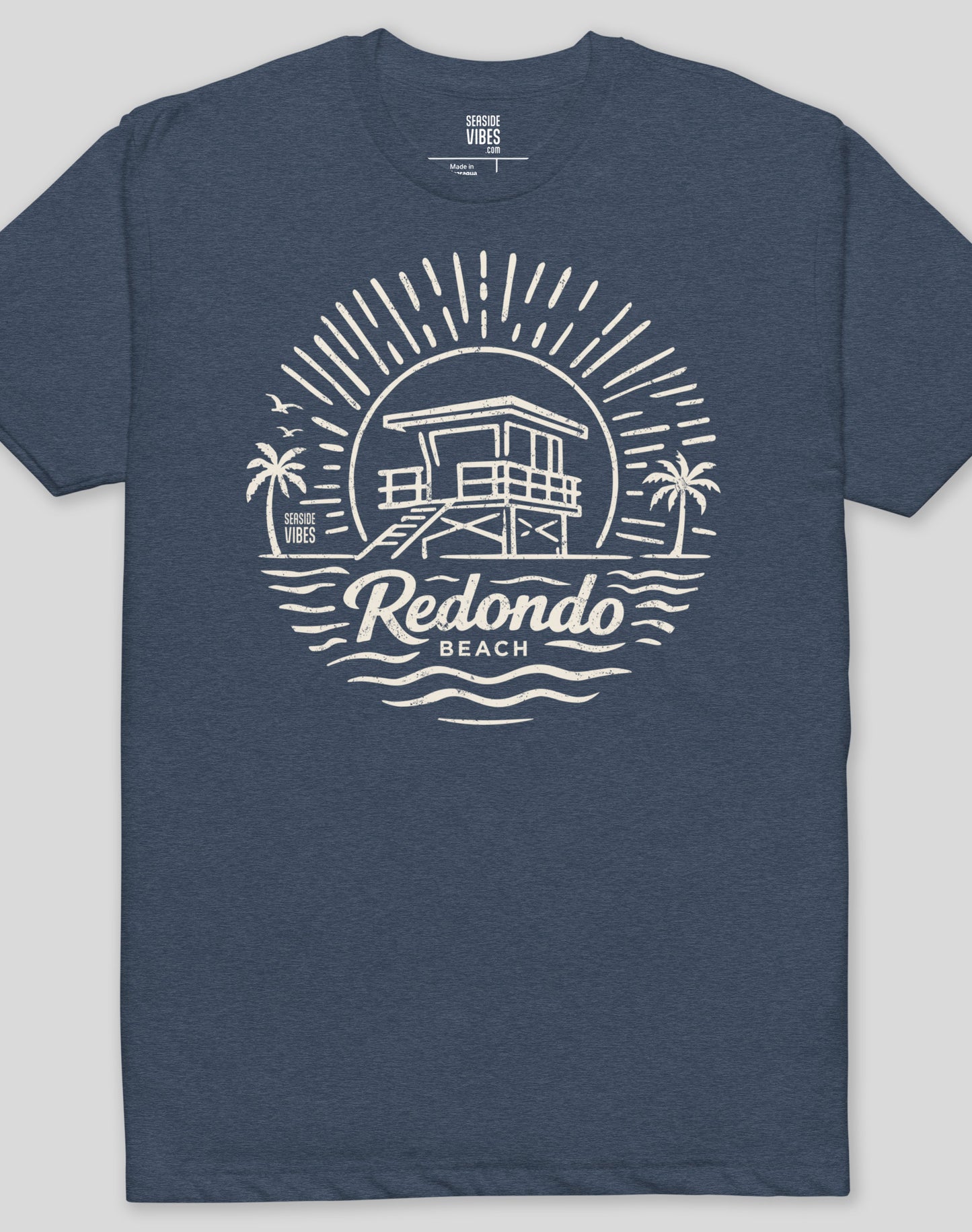 Redondo Beach Sunrise Session Tee - Cotton Blend | Midnight Navy