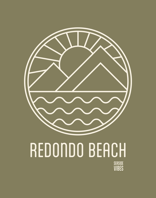 Redondo Beach Daybreak Tee - Cotton Blend | Military Green