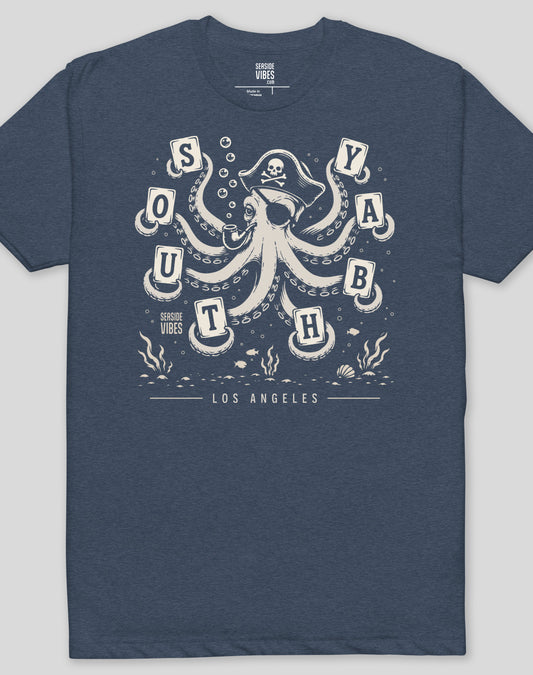 South Bay Wheel of Misfortune Tee - Cotton Blend | Midnight Navy