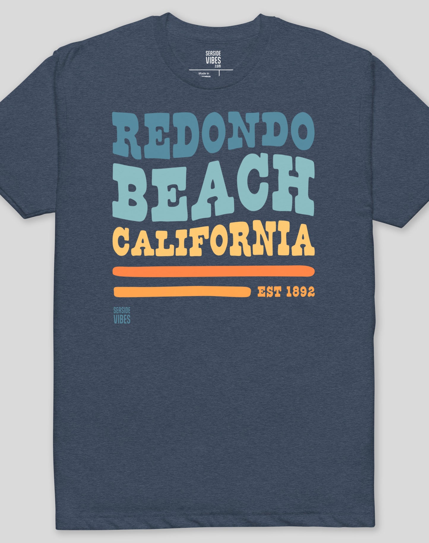 Redondo Beach Vibes Tee - Cotton Blend | Midnight Navy