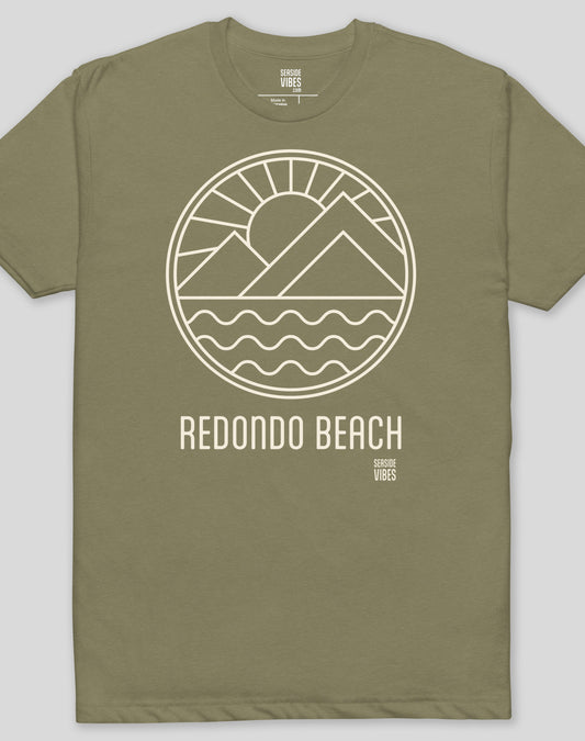 Redondo Beach Daybreak Tee - Cotton Blend | Military Green