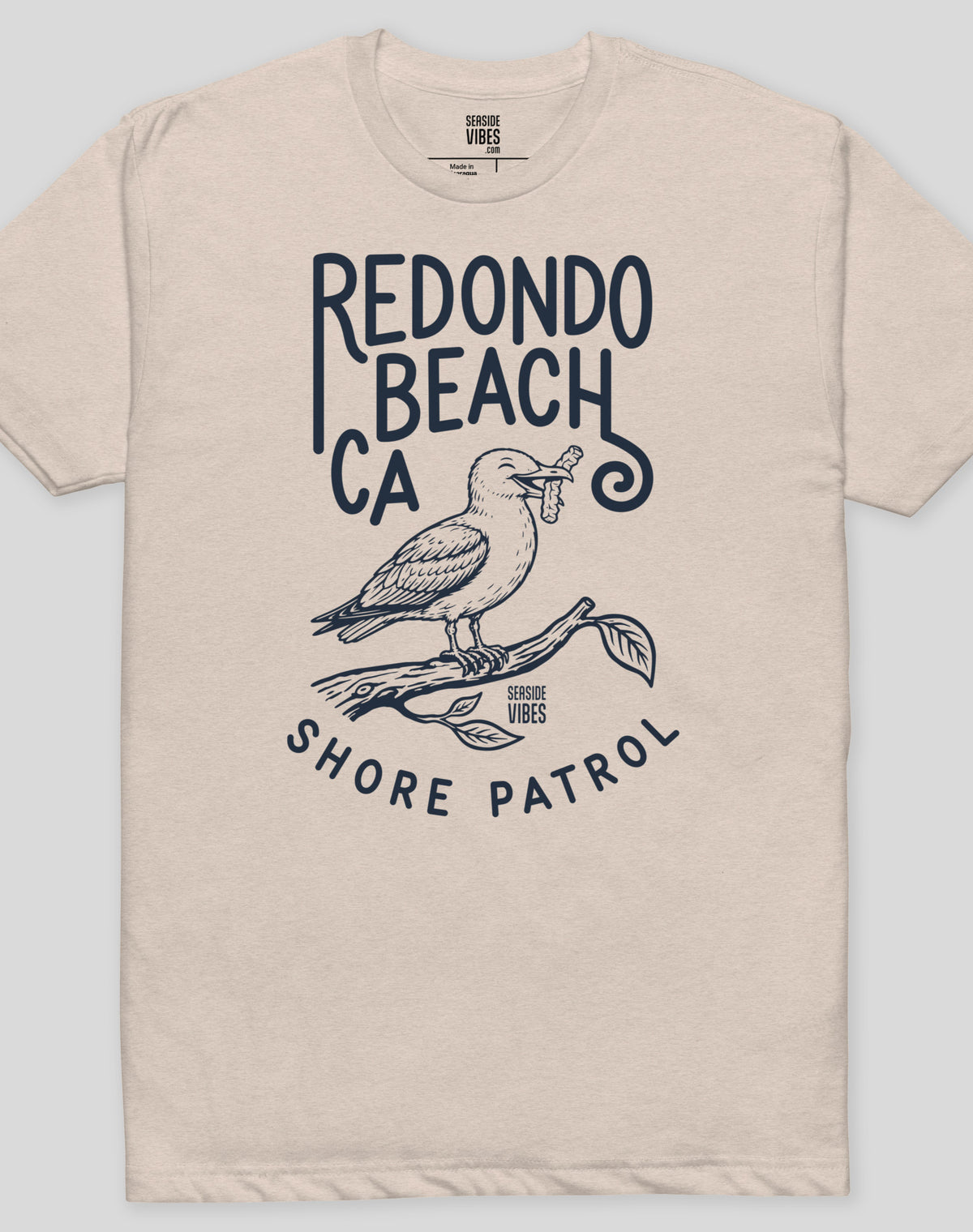 Redondo Beach Shore Patrol Seagull Tee - Cotton Blend | Sand
