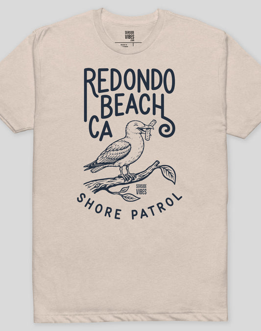 Redondo Beach Shore Patrol Seagull Tee - Cotton Blend | Sand