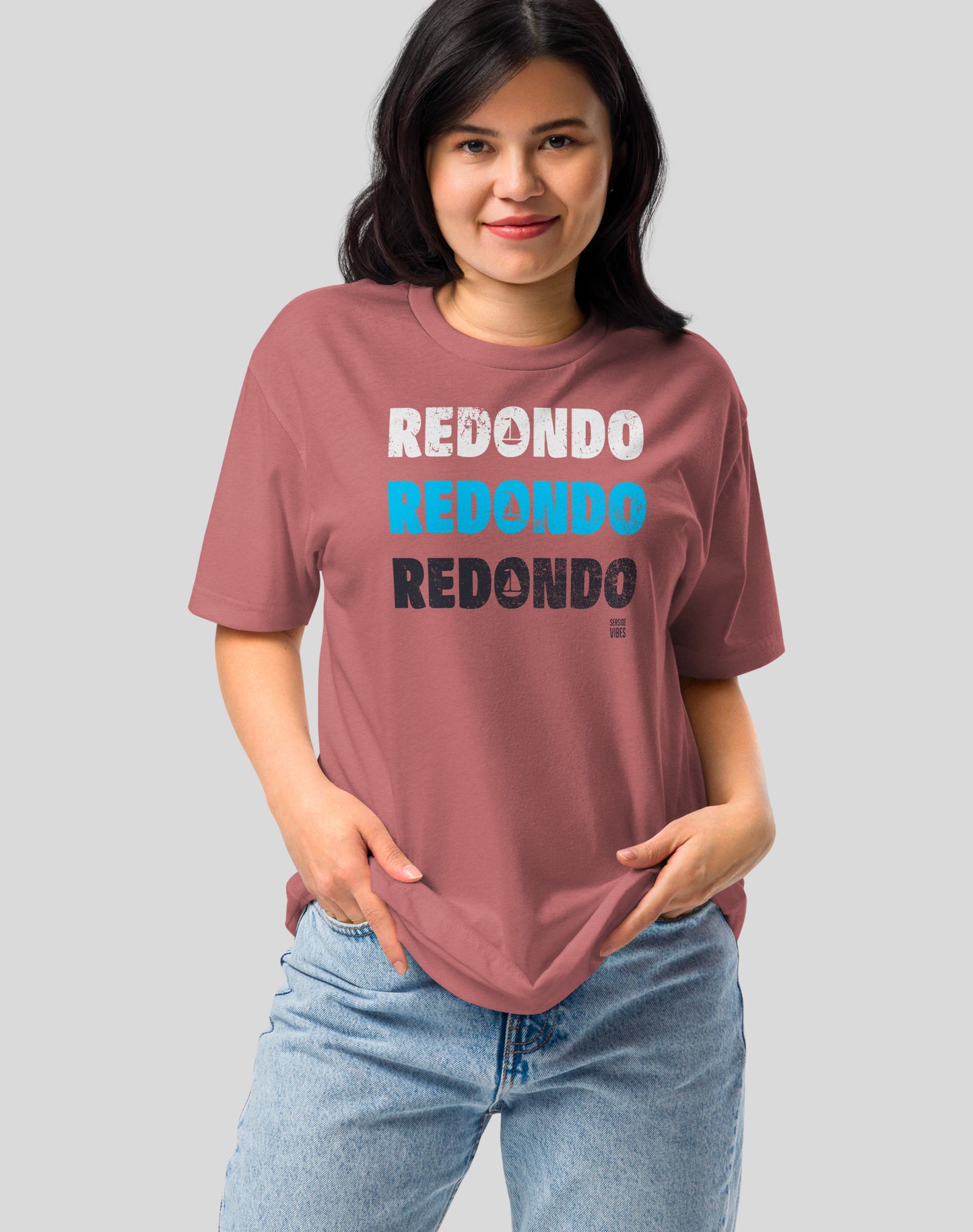 Redondo Beach Remix Tee - Cotton Blend | Heather Mauve