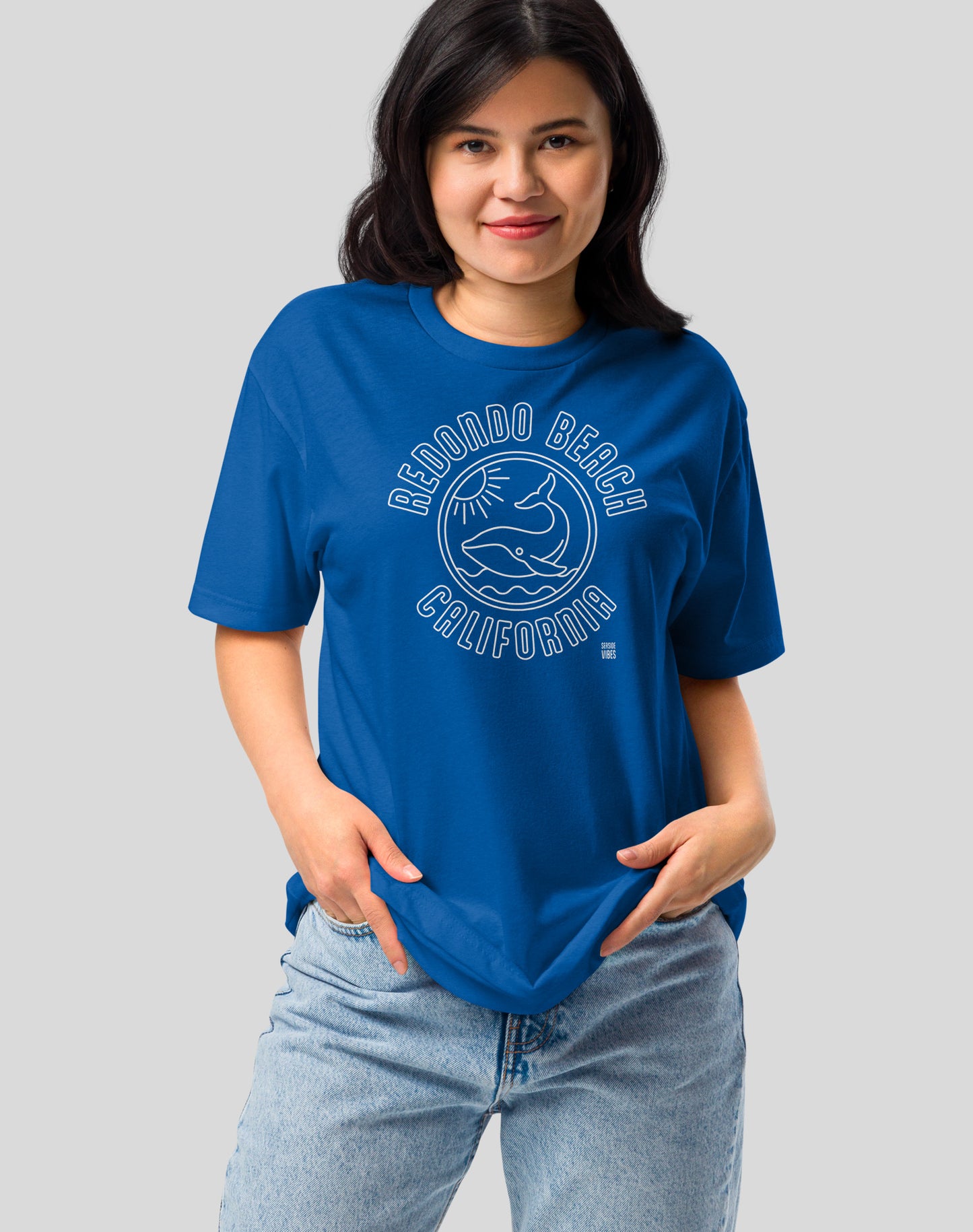 Redondo Beach Whale of a Tee - Cotton Blend | Royal