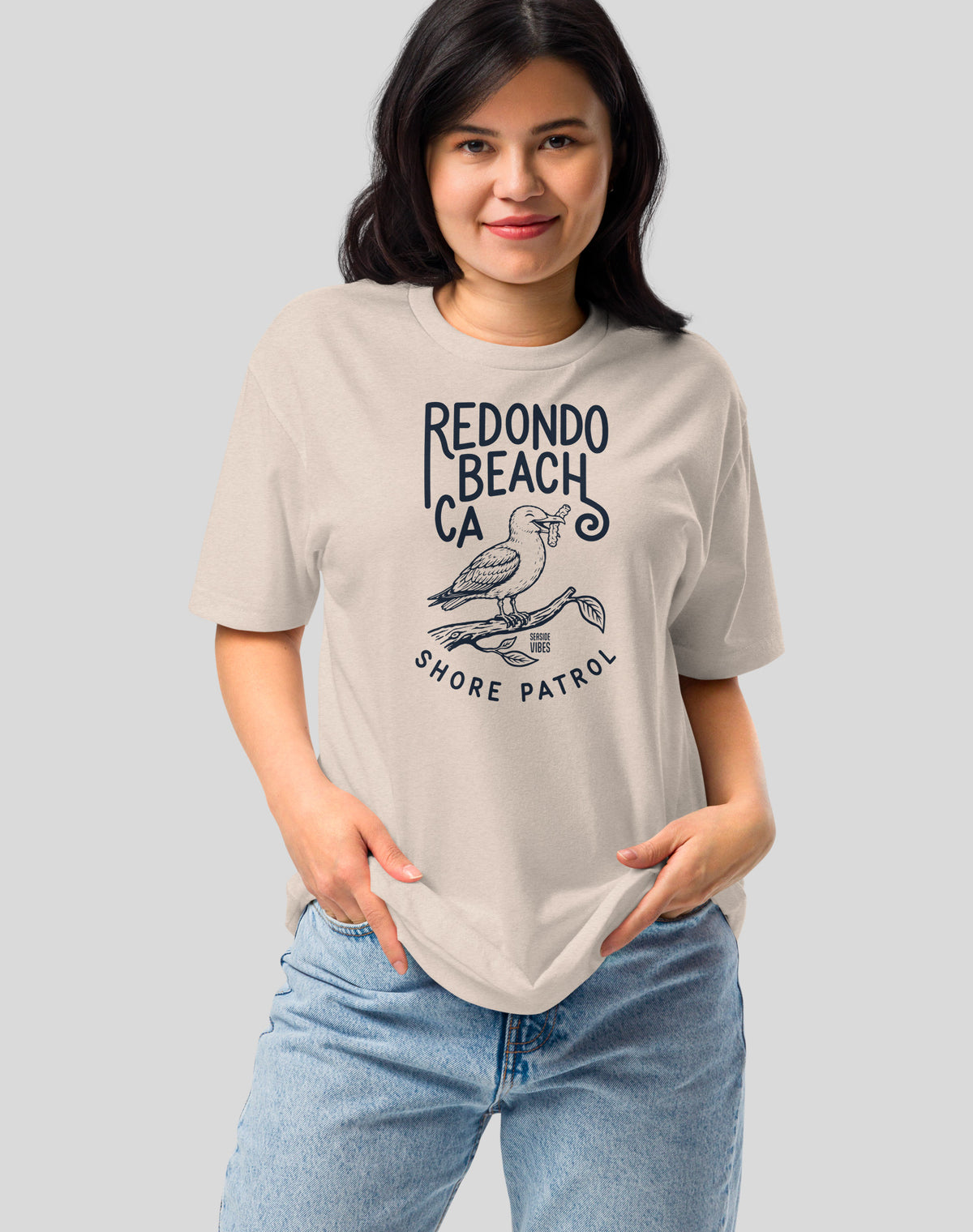 Redondo Beach Shore Patrol Seagull Tee - Cotton Blend | Sand