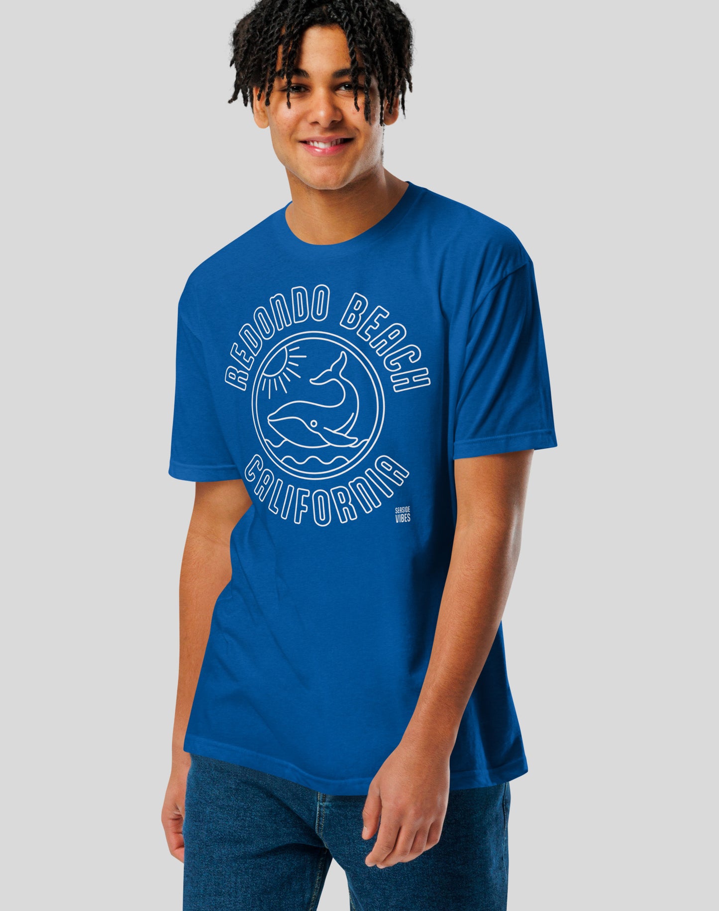 Redondo Beach Whale of a Tee - Cotton Blend | Royal