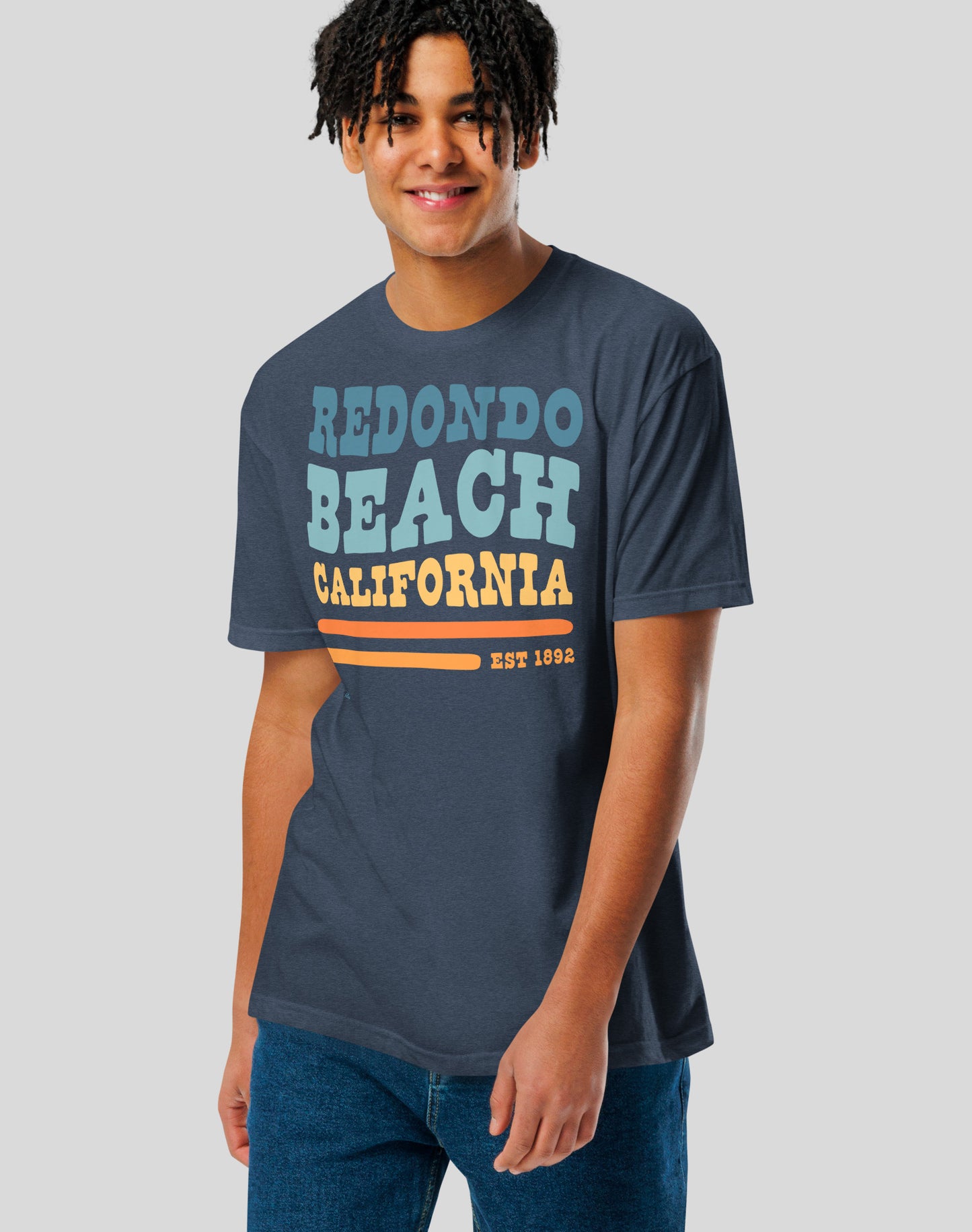 Redondo Beach Vibes Tee - Cotton Blend | Midnight Navy