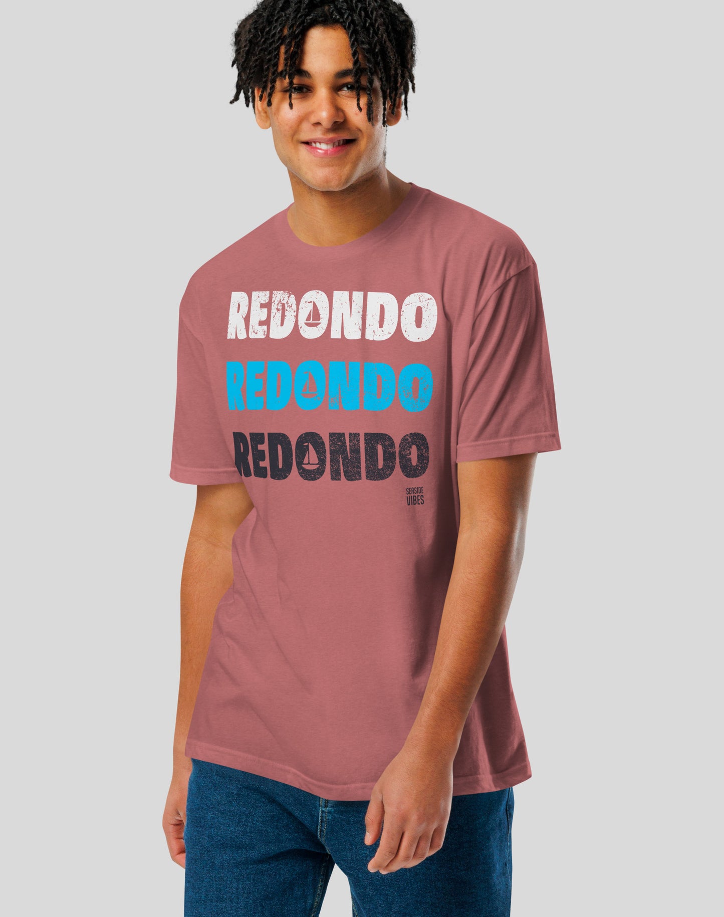 Redondo Beach Remix Tee - Cotton Blend | Heather Mauve
