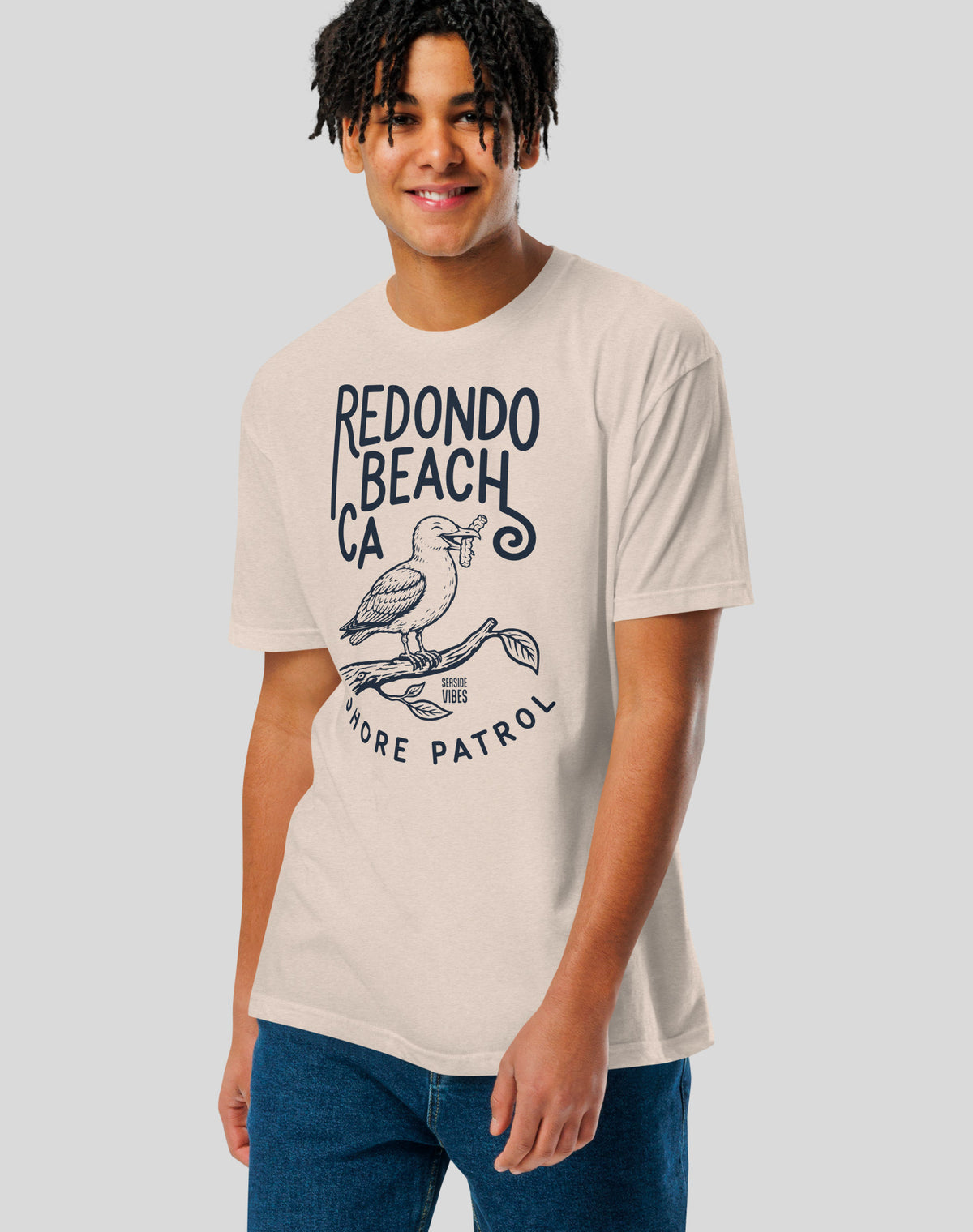 Redondo Beach Shore Patrol Seagull Tee - Cotton Blend | Sand