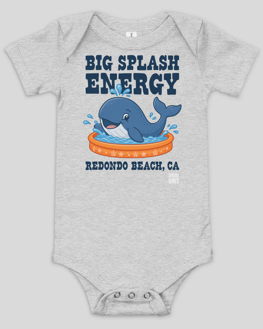 Big Splash Energy Redondo Beach Onesie | Athletic Heather