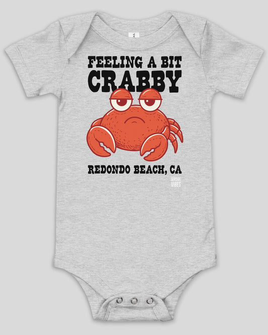 Feeling a Bit Crabby Redondo Beach Onesie | Athletic Heather