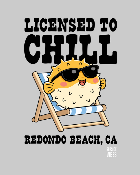 Licensed to Chill Redondo Beach Onesie | Athletic Heather