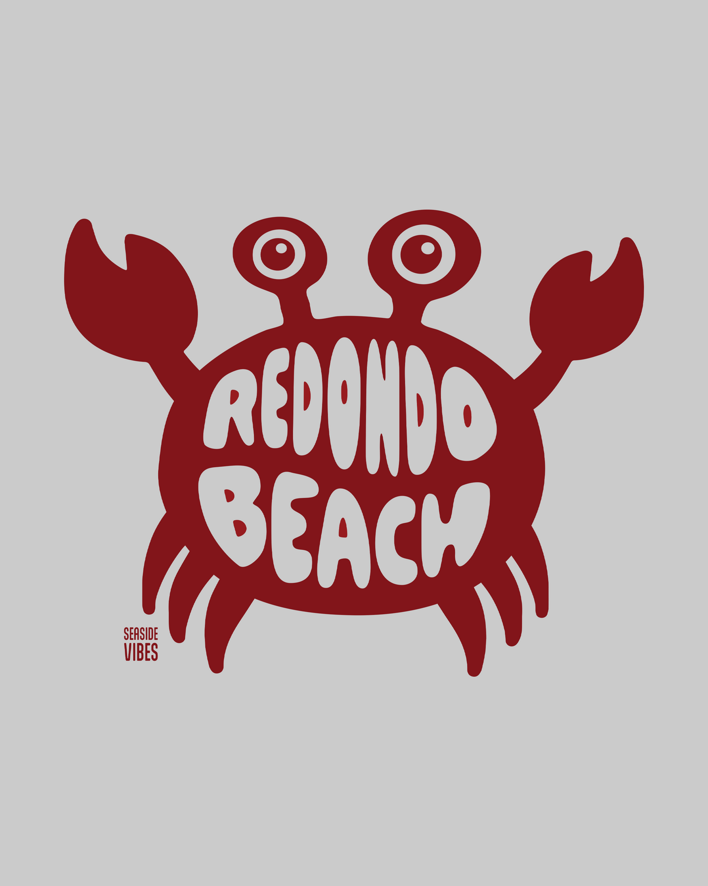 Redondo Beach Crab Onesie | Athletic Heather