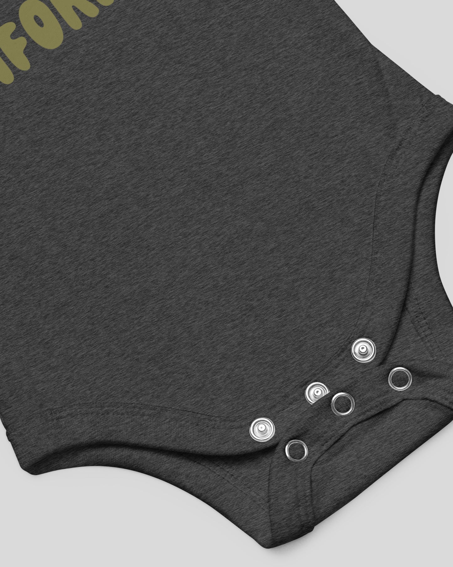 Redondo Beach Palm Onesie | Dark Grey Heather