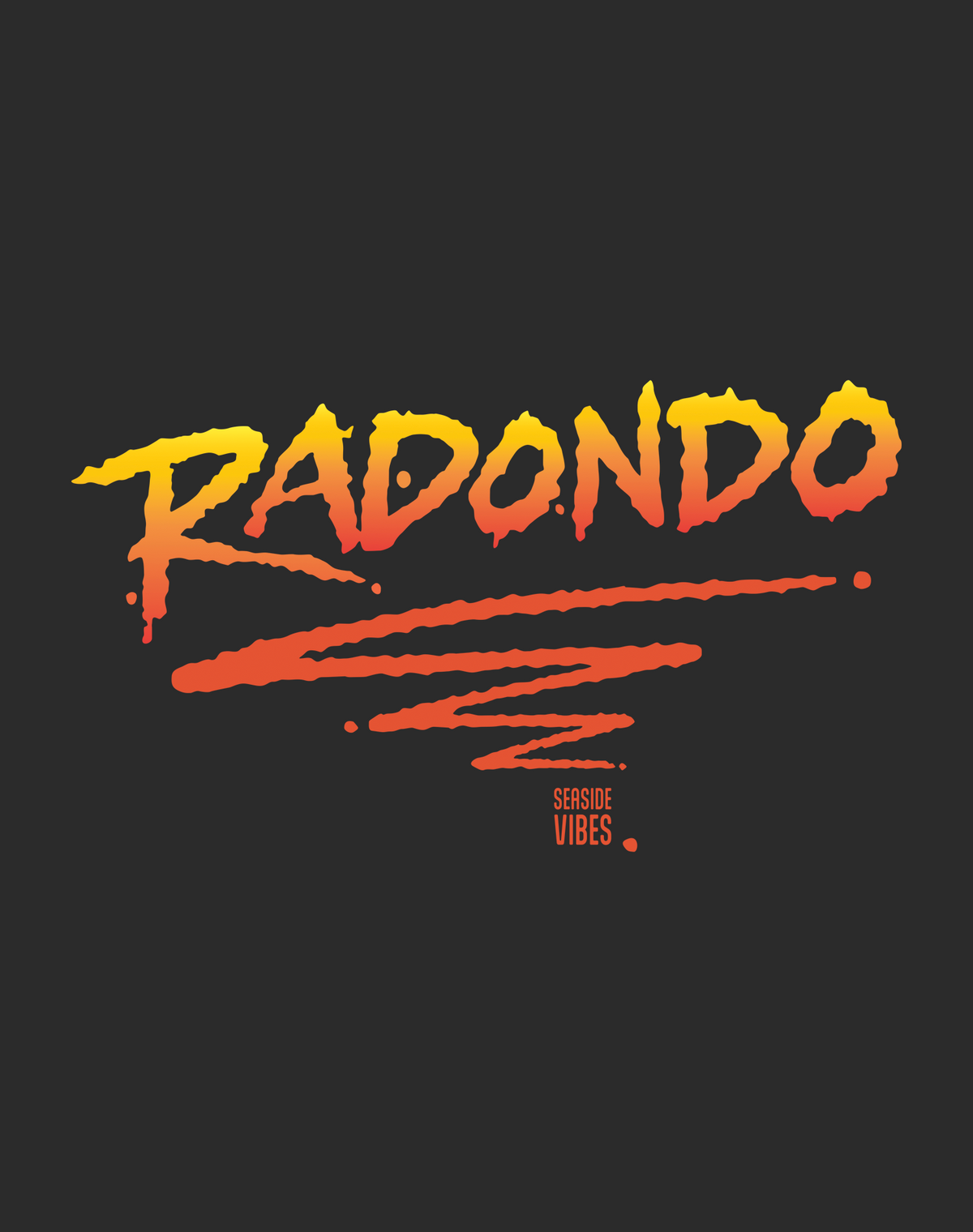 V-Neck: Radondo Beach Tee | Dark Grey Heather