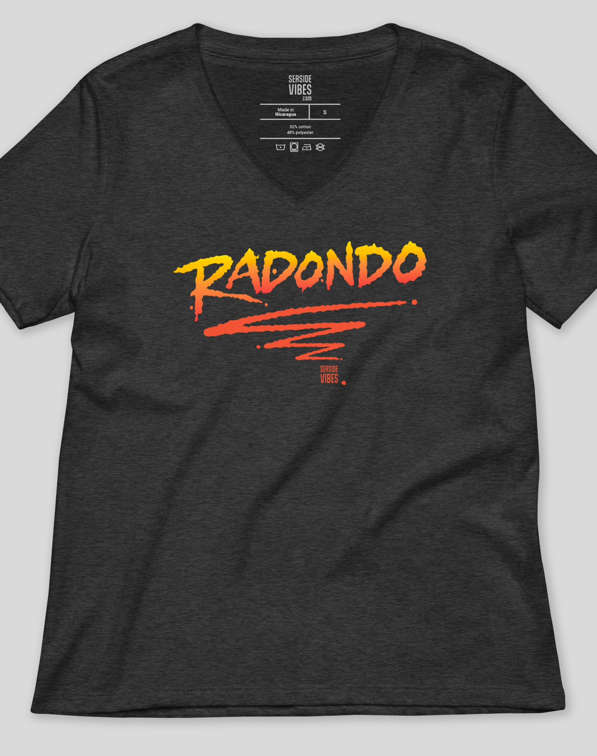 V-Neck: Radondo Beach Tee | Dark Grey Heather