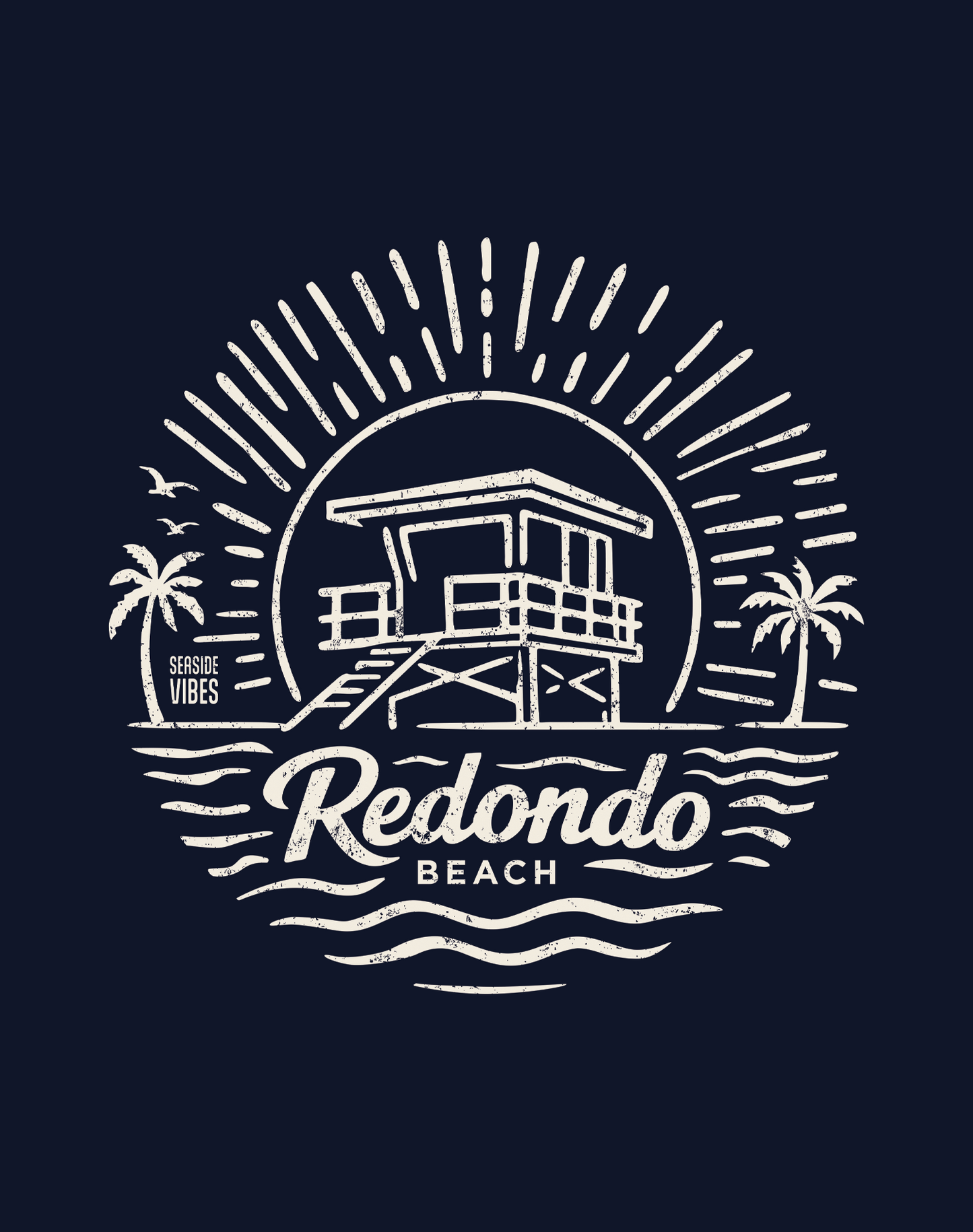 Youth: Redondo Beach Sunrise Session Tee | Navy