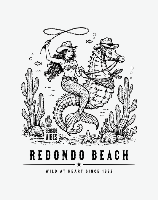 Youth: Redondo Beach Wild at Heart Since 1892 Tee | White