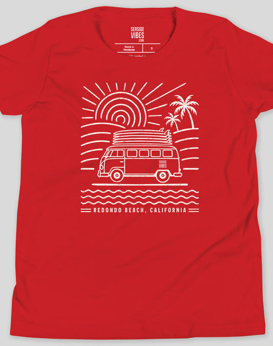 Youth: Redondo Beach Endless Summer Tee | Red