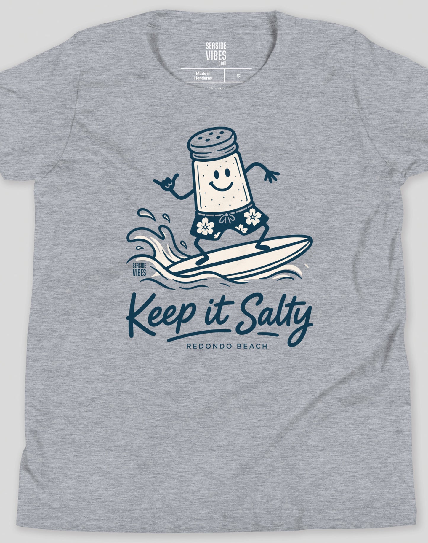Youth: Redondo Beach Keep it Salty Tee | Athletic Heather