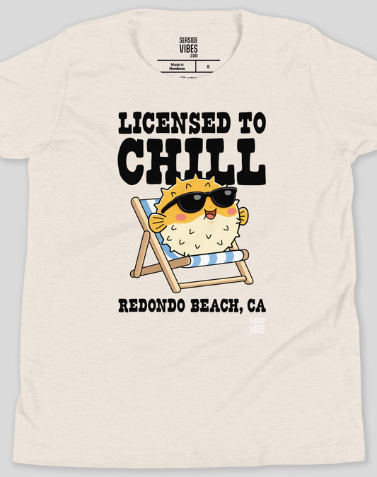 Youth: Licensed to Chill Redondo Beach Tee | Heather Dust