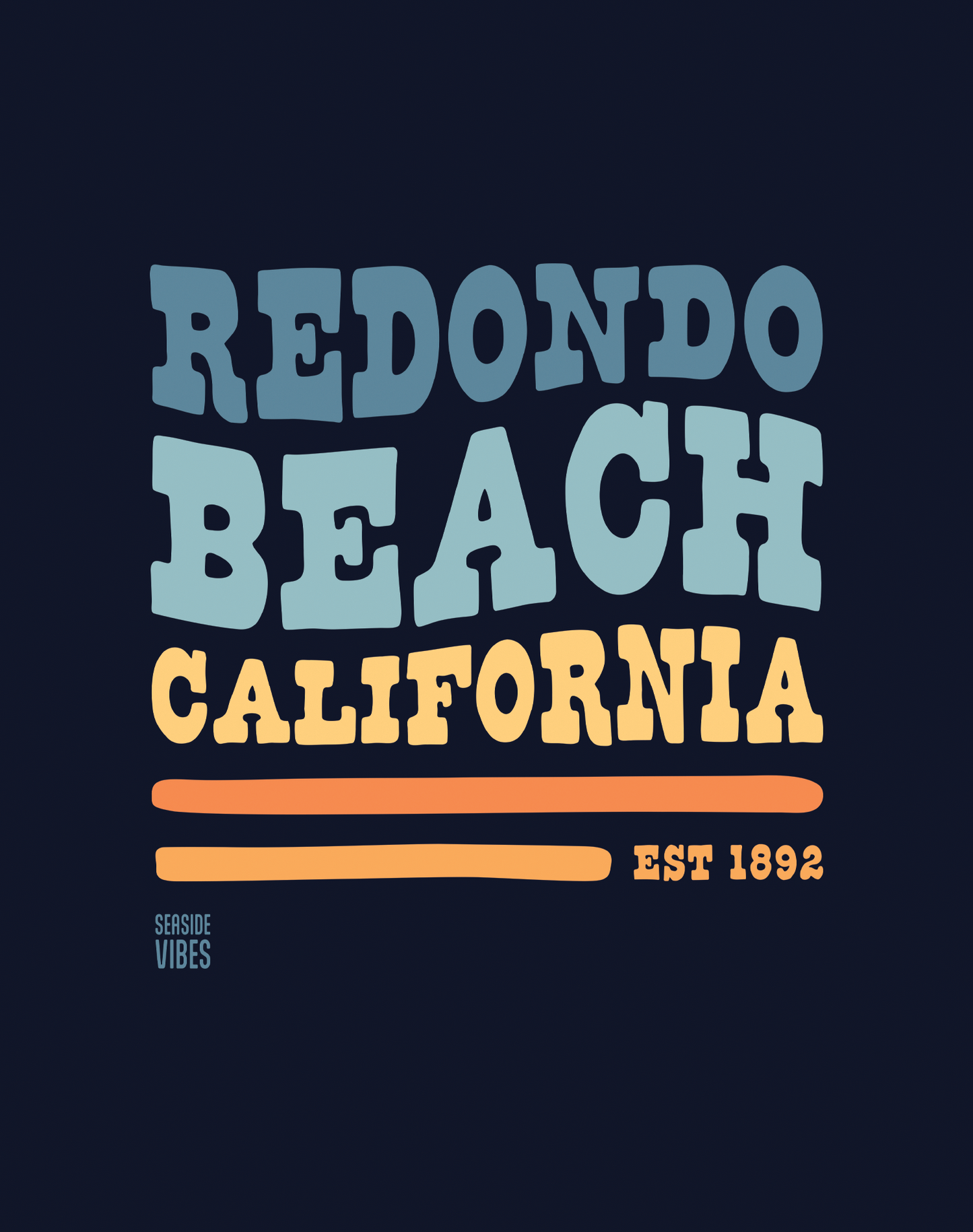 Youth: Redondo Beach Vibes Tee | Navy