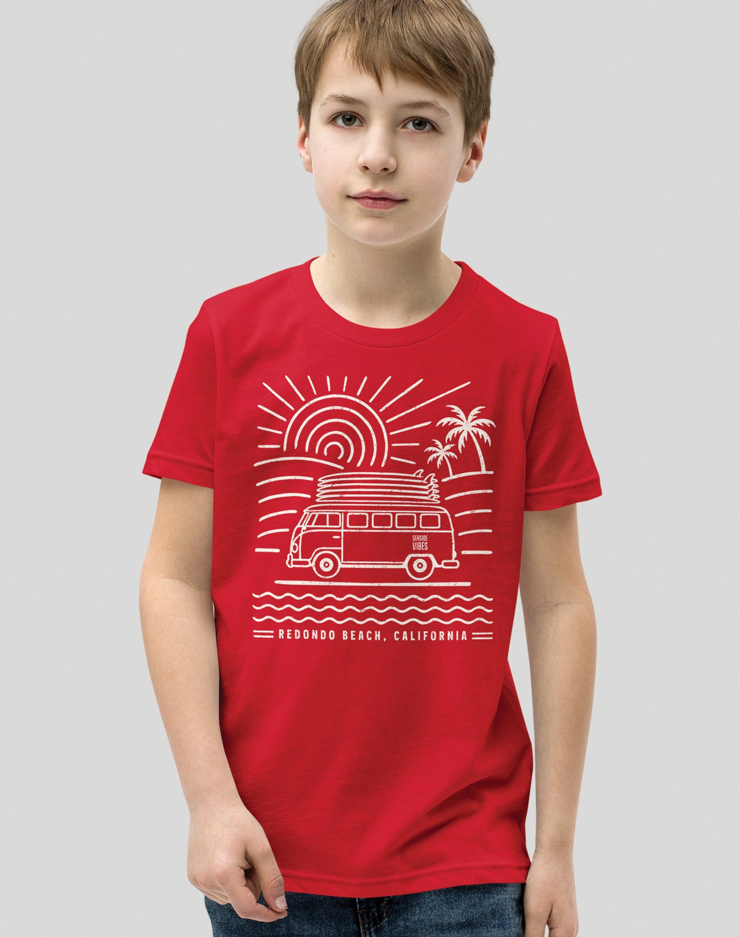 Youth: Redondo Beach Endless Summer Tee | Red