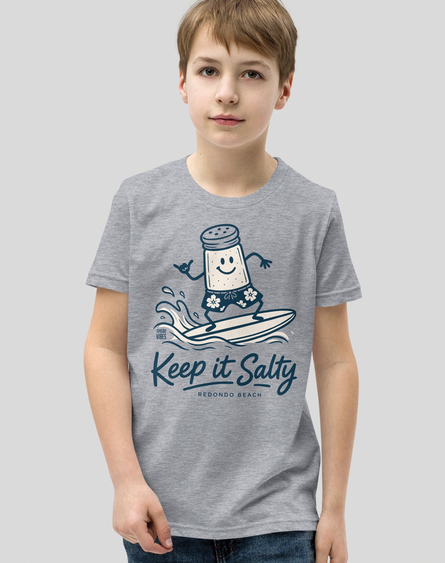 Youth: Redondo Beach Keep it Salty Tee | Athletic Heather