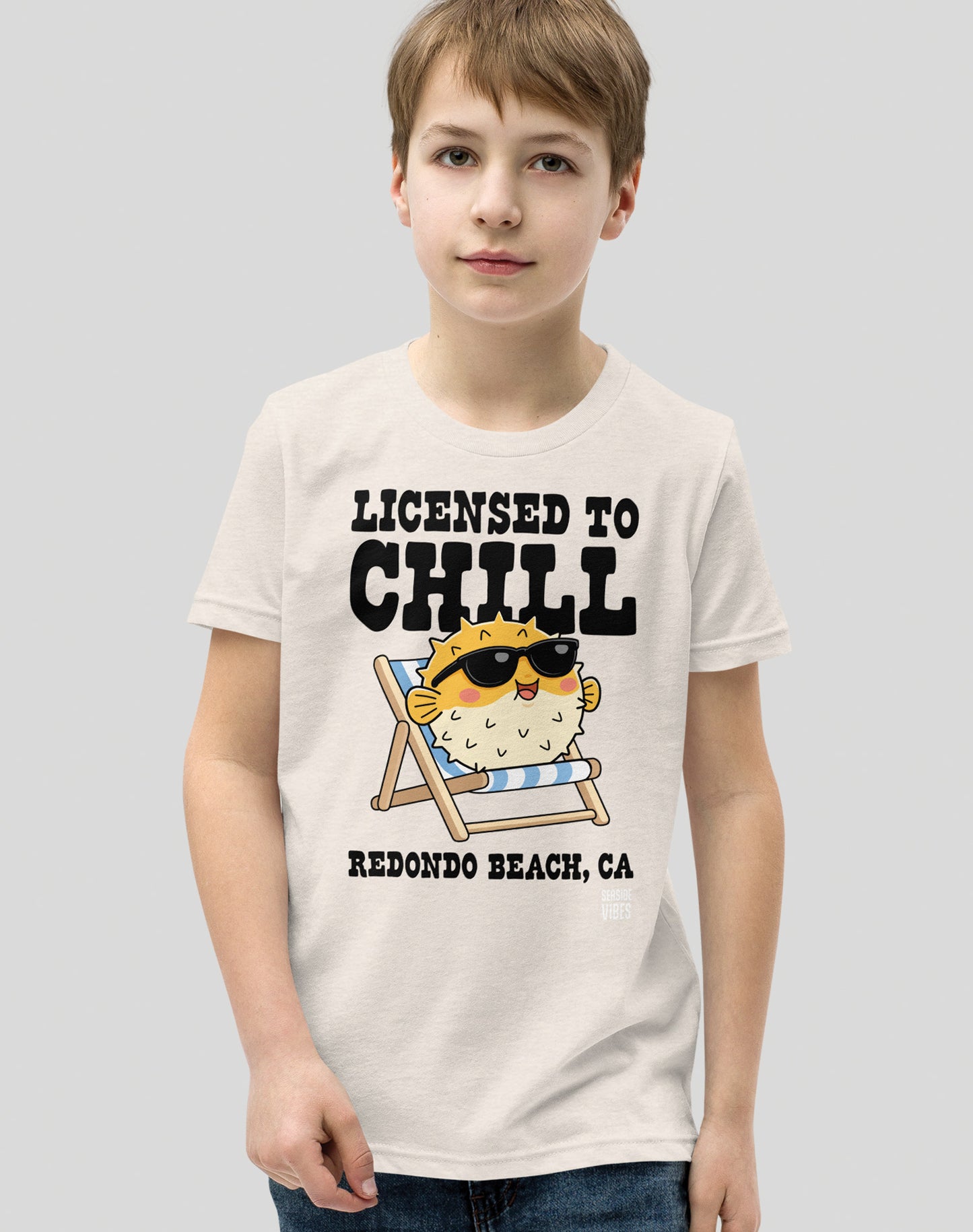 Youth: Licensed to Chill Redondo Beach Tee | Heather Dust