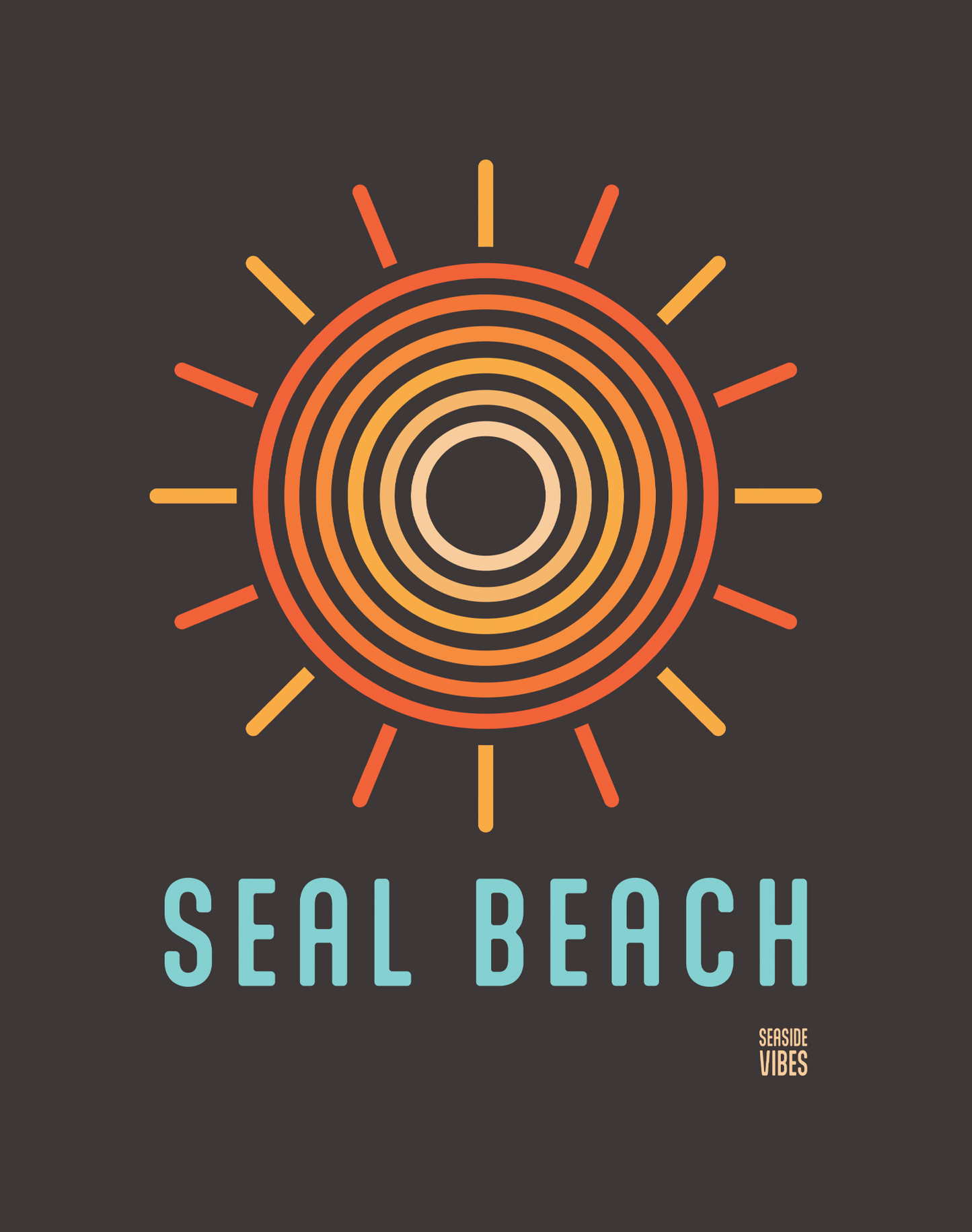 Unisex: Seal Beach Swirl Tee - 100% Cotton | Graphite
