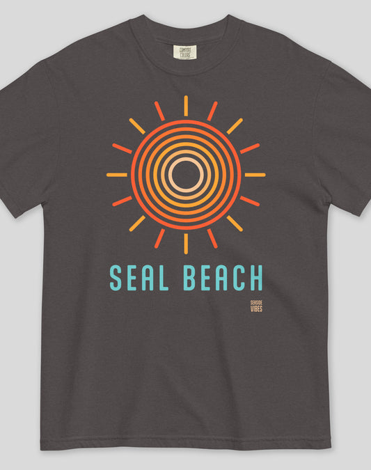 Unisex: Seal Beach Swirl Tee - 100% Cotton | Graphite