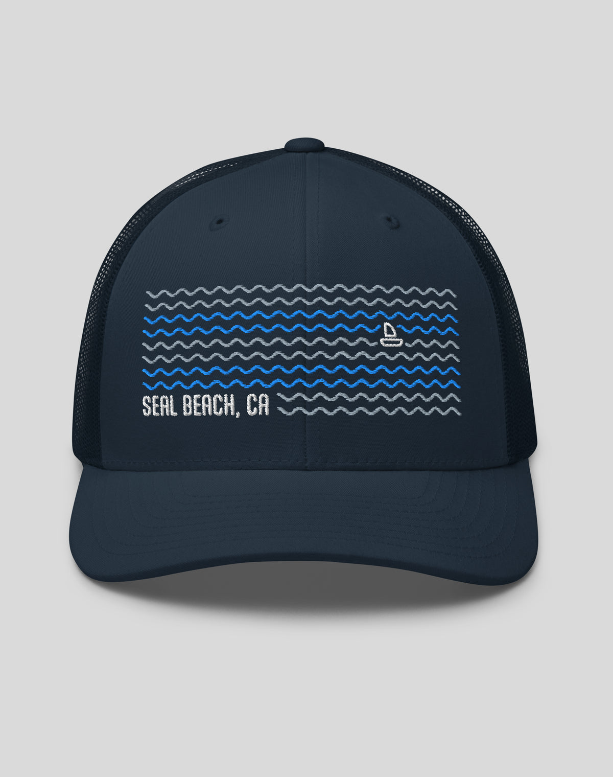 Seal Beach Dreamin' Trucker Hat - Navy/Navy