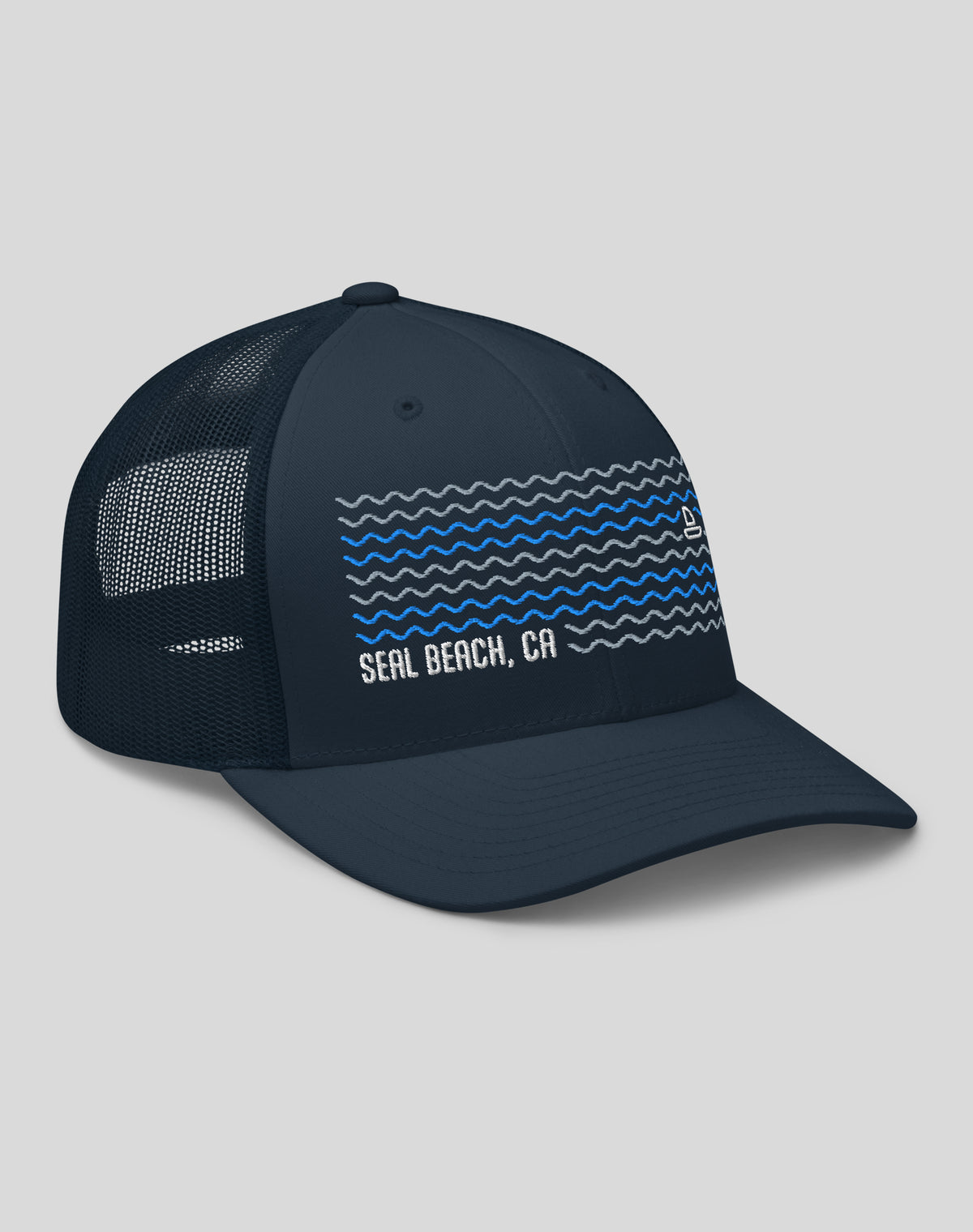 Seal Beach Dreamin' Trucker Hat - Navy/Navy