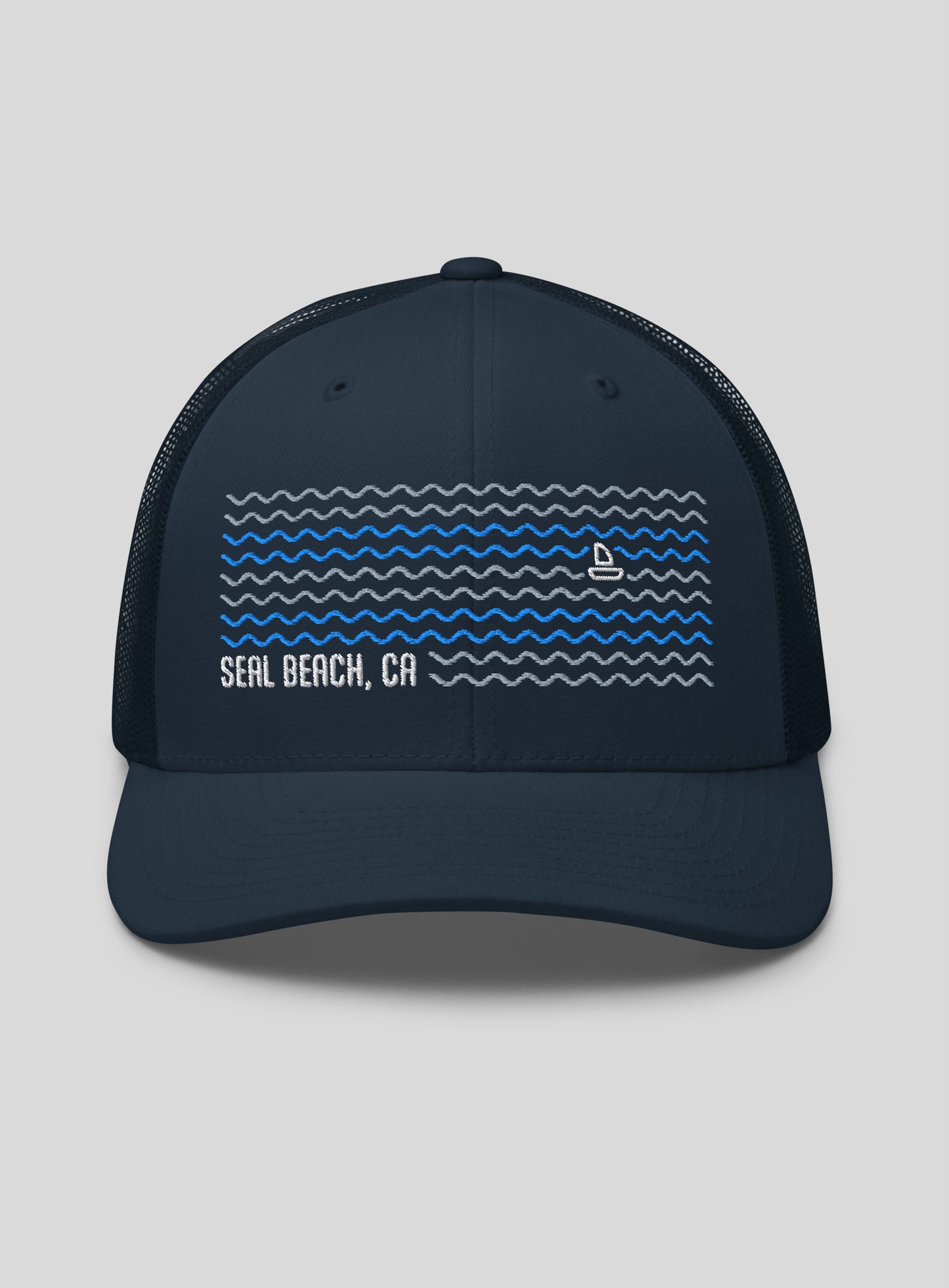 Seal Beach Dreamin' Trucker Hat - Navy/Navy
