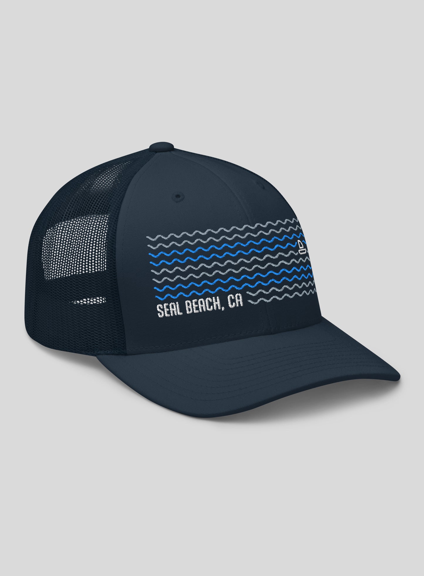 Seal Beach Dreamin' Trucker Hat - Navy/Navy