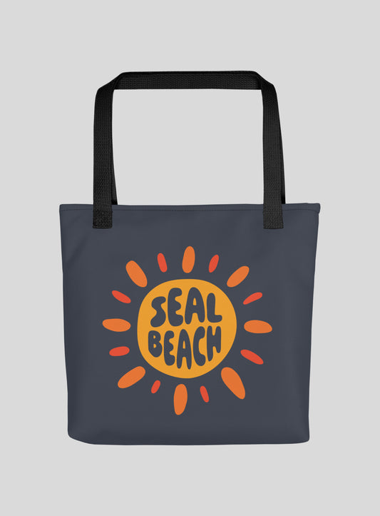 Seal Beach Sunburst Tote Bag