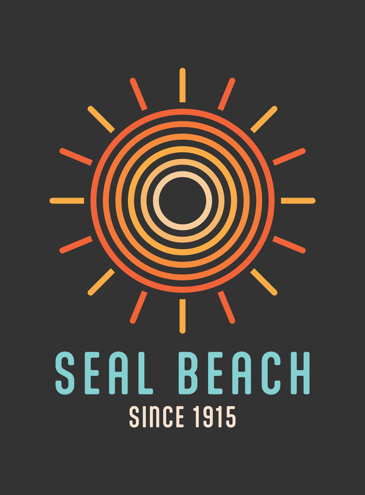 Unisex: Seal Beach Swirl Tee - Dark Grey Heather