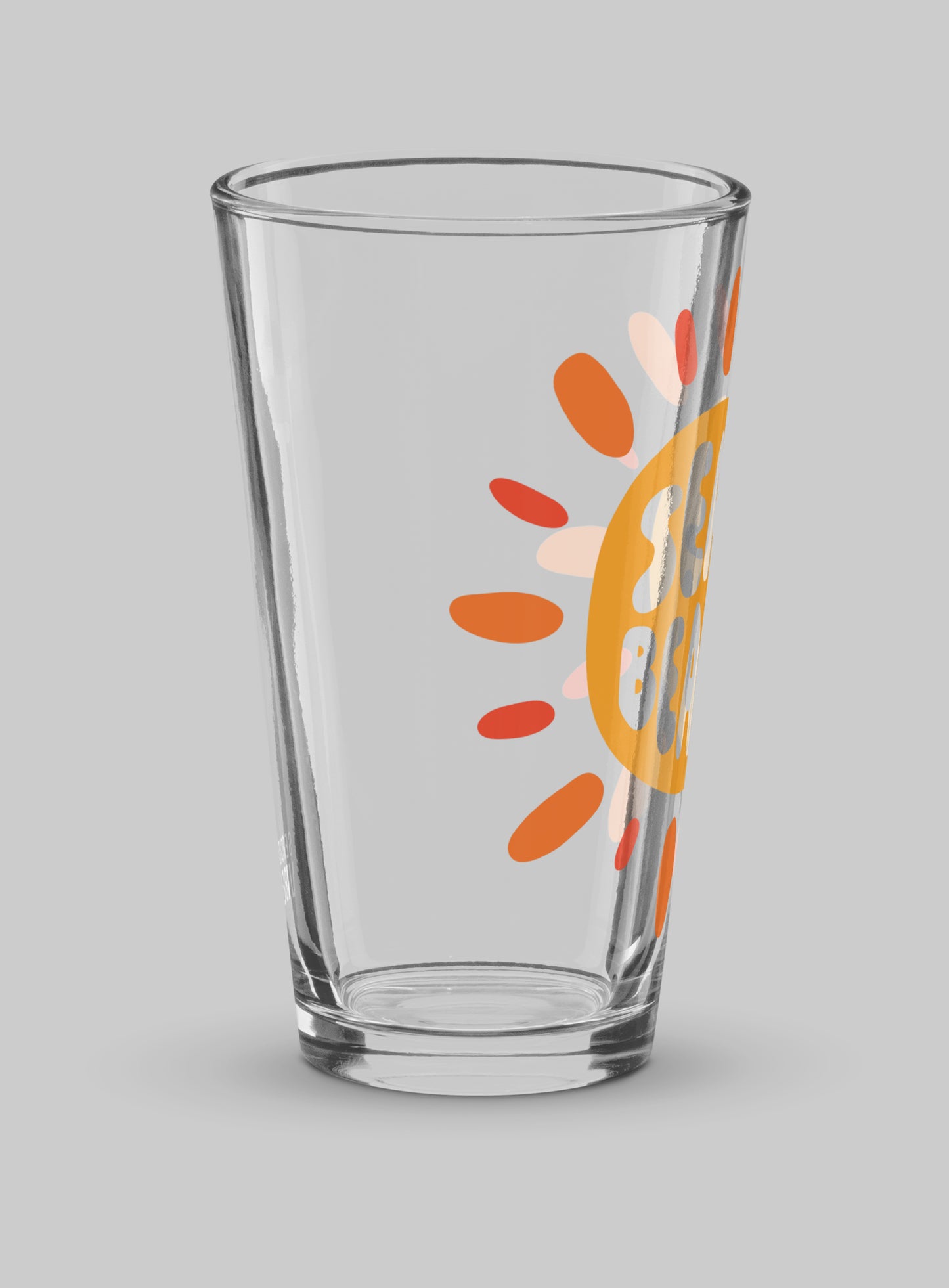 Collectible Seal Beach Sunburst Pint Glass - 16 oz