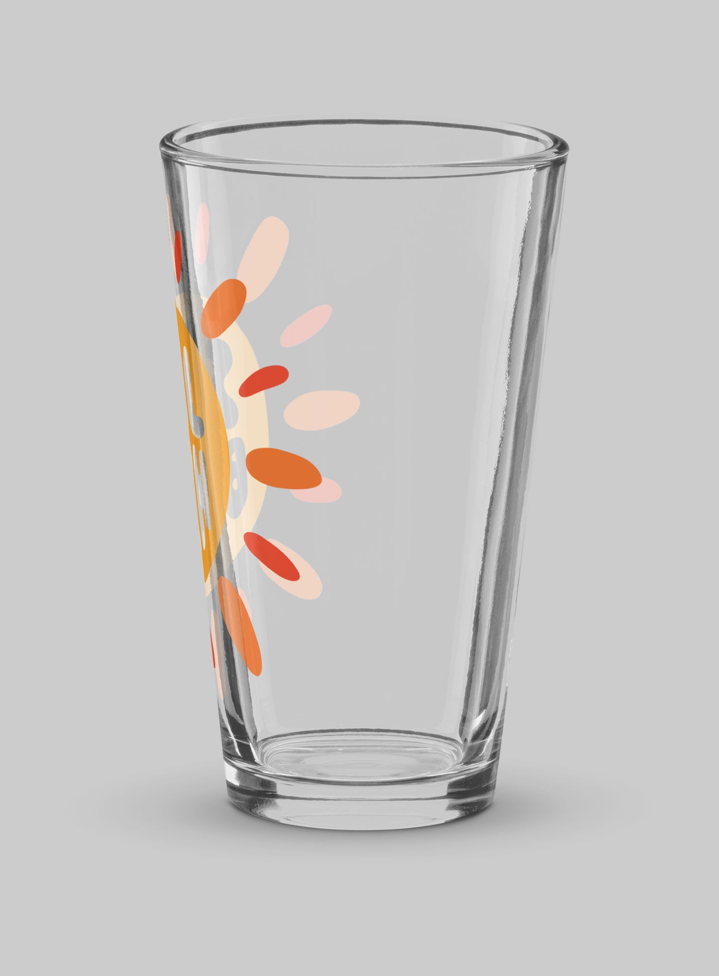 Collectible Seal Beach Sunburst Pint Glass - 16 oz